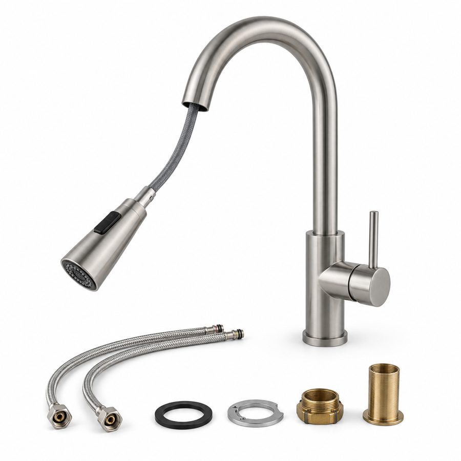 Pull-Out Kitchen Sink Mixer Tap